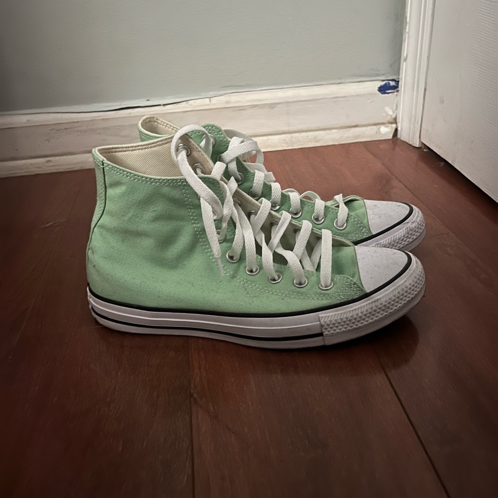 Converse Mint Green High-Top Sneakers